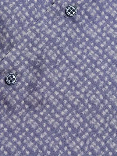 Emporio Armani Men's Geometric Sport Shirt - Periwinkle - Size XL | Thumbnail 7 Emporio Armani Men's Geometric Sport Shirt - Periwinkle - Size XL | Thumbnail 7