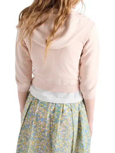 Prada Women's Cotton Fleece Hoodie Zipper Sweatshirt - Pink - Size XS | Thumbnail 3 Prada Women's Cotton Fleece Hoodie Zipper Sweatshirt - Pink - Size XS | Thumbnail 3