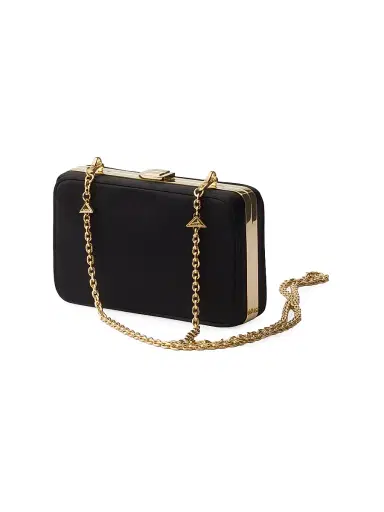 Prada Women's Satin Mini Clutch with Shoulder Strap | Thumbnail 2 Prada Women's Satin Mini Clutch with Shoulder Strap | Thumbnail 2