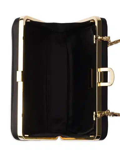 Prada Women's Satin Mini Clutch with Shoulder Strap | Thumbnail 4 Prada Women's Satin Mini Clutch with Shoulder Strap | Thumbnail 4