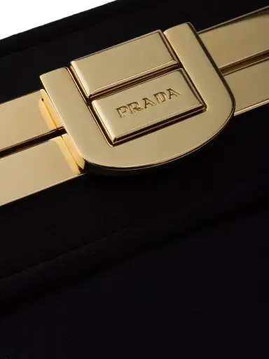 Prada Women's Satin Mini Clutch with Shoulder Strap | Thumbnail 6 Prada Women's Satin Mini Clutch with Shoulder Strap | Thumbnail 6