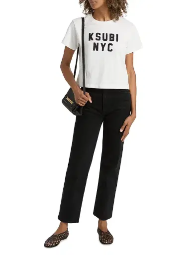 Ksubi Women's NYC Shrunken Crop T-Shirt - White | Thumbnail 2 Ksubi Women's NYC Shrunken Crop T-Shirt - White | Thumbnail 2