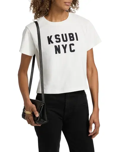 Ksubi Women's NYC Shrunken Crop T-Shirt - White | Thumbnail 3 Ksubi Women's NYC Shrunken Crop T-Shirt - White | Thumbnail 3