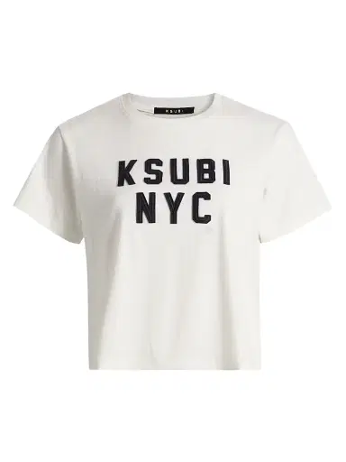 Ksubi Women's NYC Shrunken Crop T-Shirt - White | Thumbnail 1 Ksubi Women's NYC Shrunken Crop T-Shirt - White | Thumbnail 1