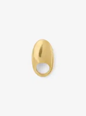 Michael Kors Collection 24k-Gold-Plated Brass Dome Ring in Gold - One Size by Michael Kors Collection | Thumbnail 2