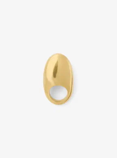 Michael Kors Collection 24k-Gold-Plated Brass Dome Ring in Gold - One Size by Michael Kors Collection | Thumbnail 5