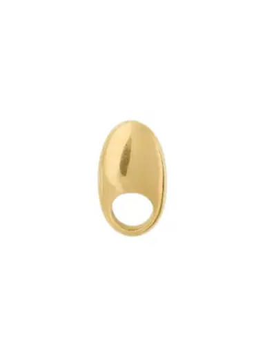 Michael Kors Collection 24k-Gold-Plated Brass Dome Ring in Gold - One Size by Michael Kors Collection | Thumbnail 1