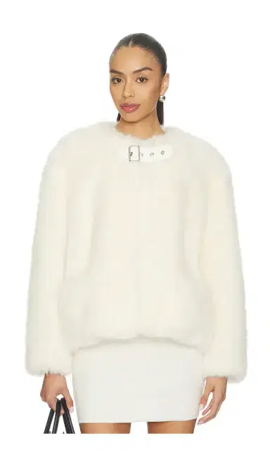 We11Done Faux Fur Belt Jacket | Thumbnail 1 We11Done Faux Fur Belt Jacket | Thumbnail 1
