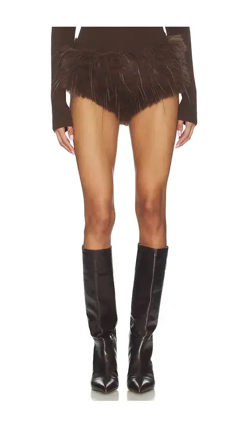 CULTNAKED Faux Fur Micro Short