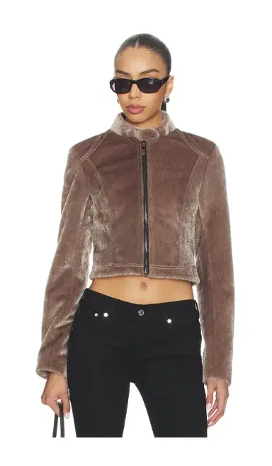 CULTNAKED Faux Fur Motorsport Jacket | Thumbnail 2
