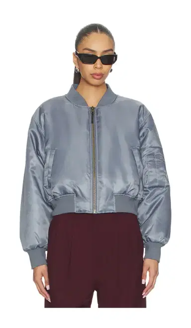 Anine Bing Cropped Leon Bomber | Thumbnail 2 Anine Bing Cropped Leon Bomber | Thumbnail 2