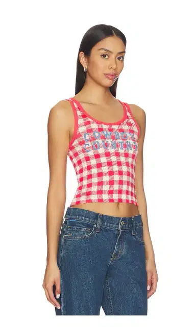 The Laundry Room Cowboy Country Denim Rib Tank Top | Thumbnail 2
