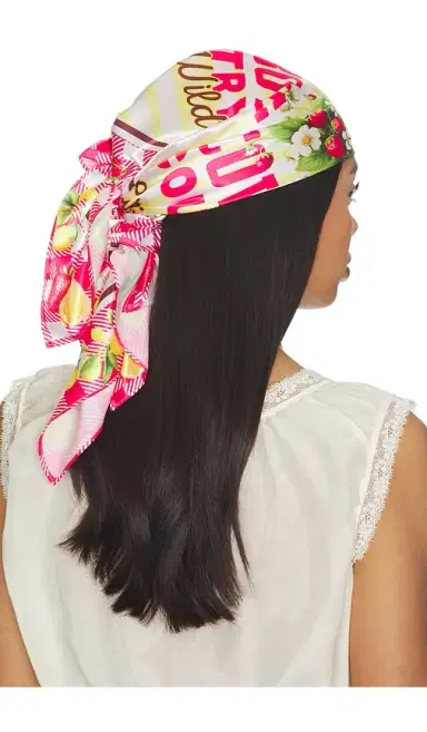 The Laundry Room Cowboy Country Grown Wild Berries Silky Bandana | Thumbnail 2 The Laundry Room Cowboy Country Grown Wild Berries Silky Bandana | Thumbnail 2