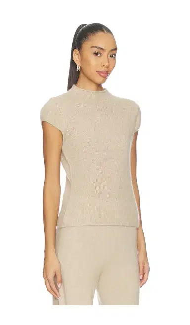 W. Cashmere Brigitte Mock Neck Short Sleeve | Thumbnail 2
