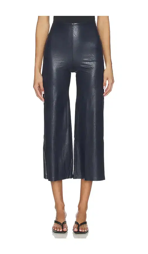 Faux Leather Cropped Pant