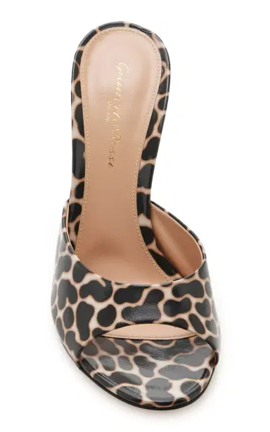 Gianvito Rossi Printed Leather Mules | Thumbnail 3 Gianvito Rossi Printed Leather Mules | Thumbnail 3