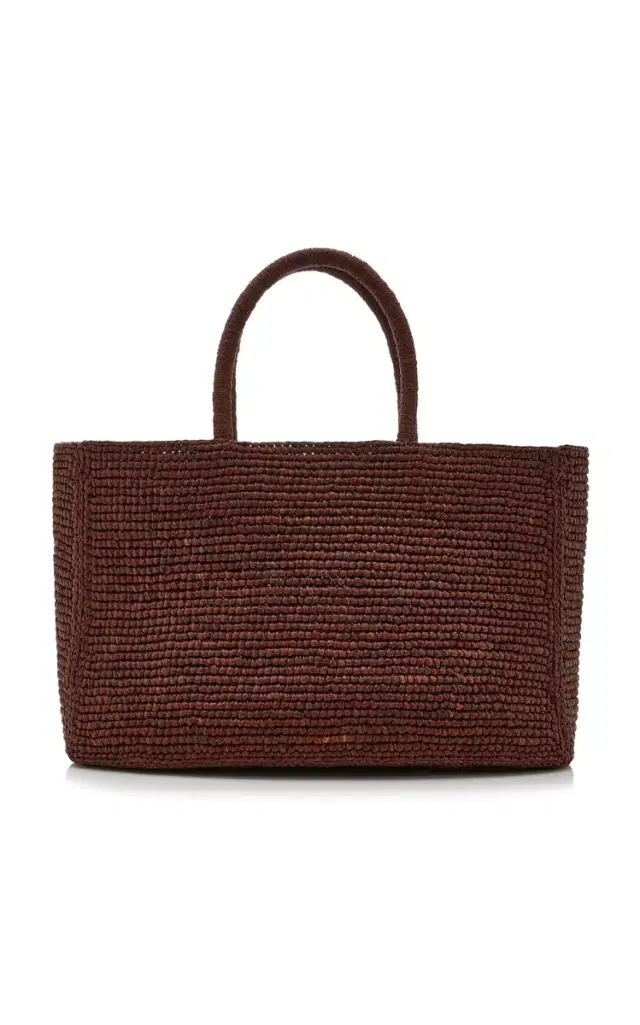 LIÉ STUDIO The Charlotte Small Raffia Bag