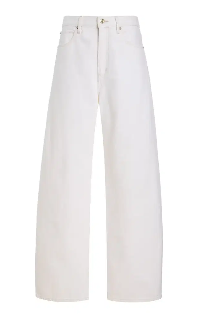 FRAME The Bubble Rigid High-Rise Barrel-Leg Jeans