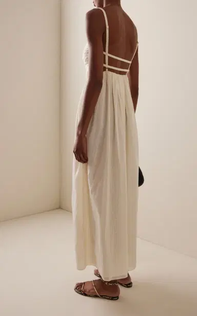Moré Noir Claire Cotton-Silk Voile Dress | Thumbnail 4 Moré Noir Claire Cotton-Silk Voile Dress | Thumbnail 4