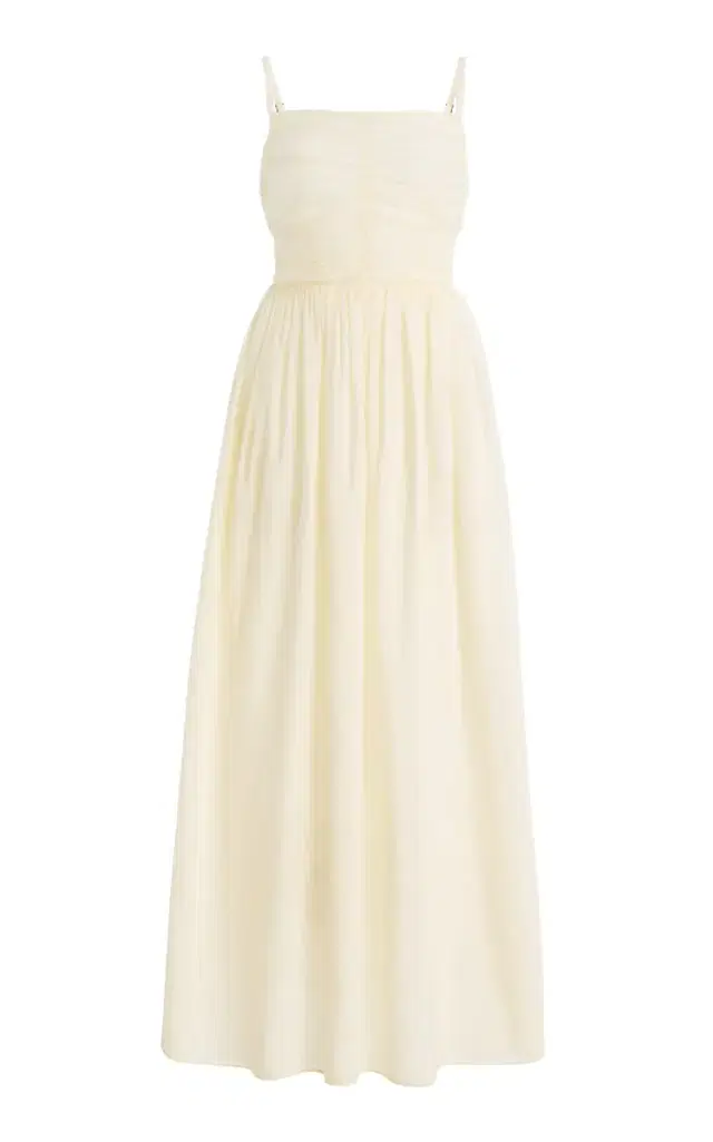 Claire Cotton-Silk Voile Dress