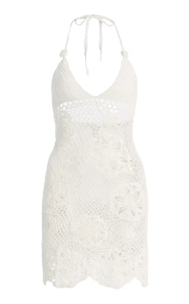 Exclusive Crocheted Cotton Mini Dress