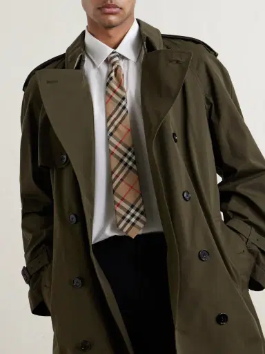 Burberry Archive Checked Silk-Twill Tie - Men | Thumbnail 2
