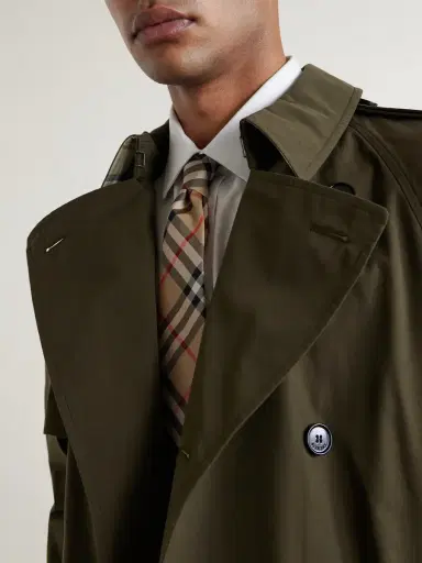 Burberry Archive Checked Silk-Twill Tie - Men | Thumbnail 3