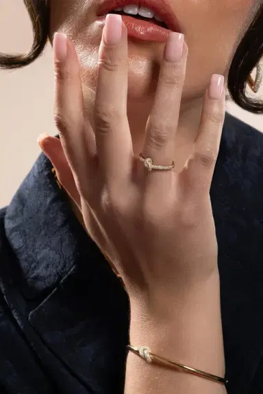Engelbert 1920 Diamond Pave Mini Legacy Knot Ring | Thumbnail 2 Engelbert 1920 Diamond Pave Mini Legacy Knot Ring | Thumbnail 2