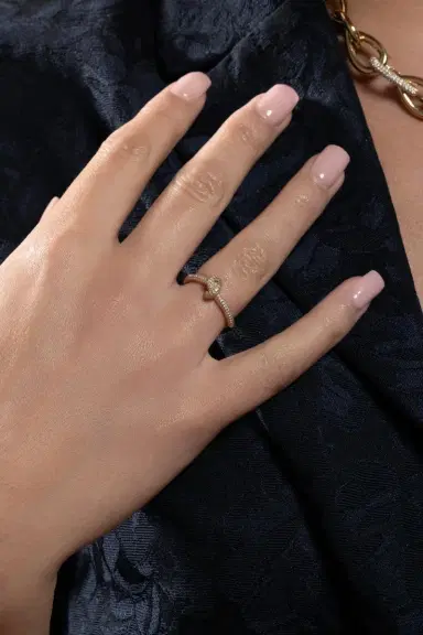 Engelbert 1920 Diamond Pave Mini Legacy Knot Ring | Thumbnail 3 Engelbert 1920 Diamond Pave Mini Legacy Knot Ring | Thumbnail 3
