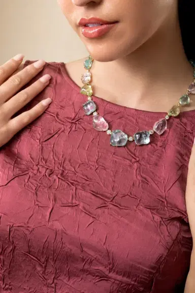 MARCO BICEGO Mixed Beryl Diamond Unico Necklace | Thumbnail 2 MARCO BICEGO Mixed Beryl Diamond Unico Necklace | Thumbnail 2