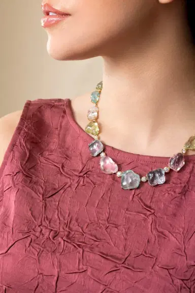 MARCO BICEGO Mixed Beryl Diamond Unico Necklace | Thumbnail 4 MARCO BICEGO Mixed Beryl Diamond Unico Necklace | Thumbnail 4