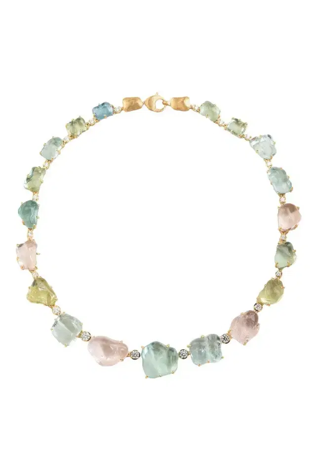 MARCO BICEGO Mixed Beryl Diamond Unico Necklace