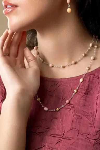 MARCO BICEGO Pink Conch Pearl Diamond Unico Necklace | Thumbnail 4 MARCO BICEGO Pink Conch Pearl Diamond Unico Necklace | Thumbnail 4