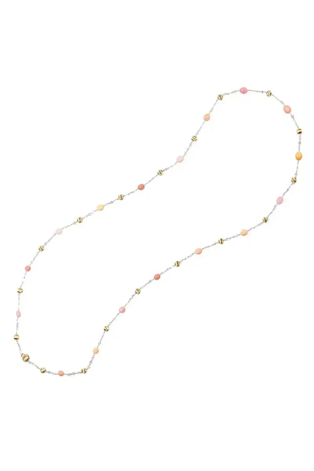 MARCO BICEGO Pink Conch Pearl Diamond Unico Necklace