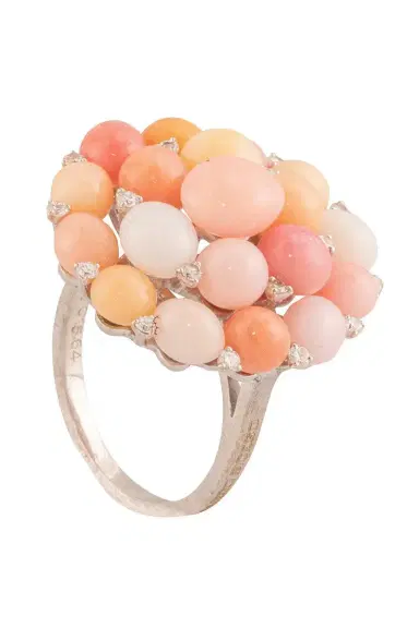 MARCO BICEGO Pink Conch Pearl Diamond Unico Ring | Thumbnail 1 MARCO BICEGO Pink Conch Pearl Diamond Unico Ring | Thumbnail 1