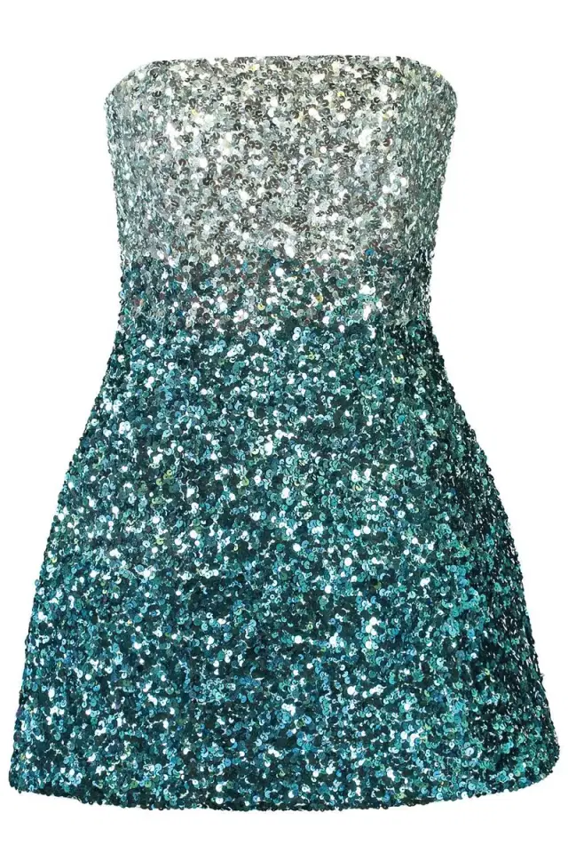 retrofete Tancy Dress - Seychelles Teal Ombre