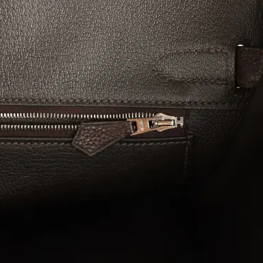 HERMÈS Hermes Birkin 30 Ebene Barenia Faubourg Palladium Hardware | Thumbnail 9