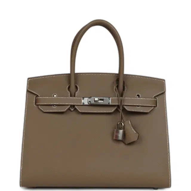 Hermes Birkin Sellier 30 Etoupe Epsom Palladium Hardware