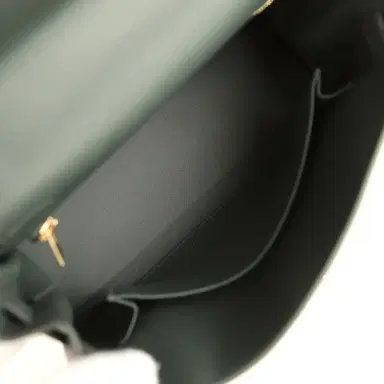 HERMÈS Hermes Kelly Retourne 25 Vert Mangrove Swift Permabrass Hardware | Thumbnail 8