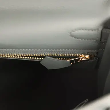 HERMÈS Hermes Kelly Retourne 25 Vert Mangrove Swift Permabrass Hardware | Thumbnail 9