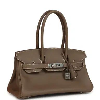 HERMÈS Hermes Shoulder Birkin Light 29 Etoupe Evercolor Palladium Hardware | Thumbnail 2