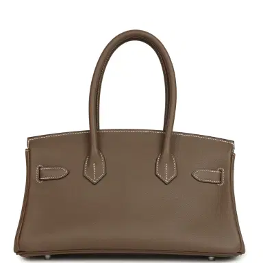 HERMÈS Hermes Shoulder Birkin Light 29 Etoupe Evercolor Palladium Hardware | Thumbnail 5
