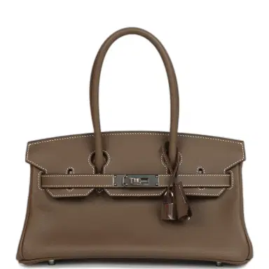 HERMÈS Hermes Shoulder Birkin Light 29 Etoupe Evercolor Palladium Hardware | Thumbnail 1