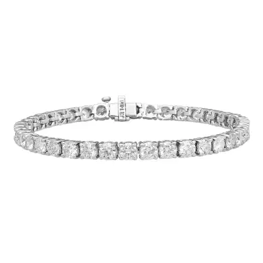 Ina Mar Ina Mar 14K White Gold 10.00 ctw Round Diamond 4-Prong Tennis Bracelet B1088H-FW-1000F - 14K White Gold / by The Solist | Thumbnail 1