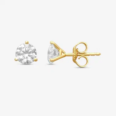 Ina Mar Ina Mar 14K Yellow Gold 1.50 ctw Round Diamond Martini Stud Earrings ST1001D-FY-150F - 14K Yellow Gold / by The Solist | Thumbnail 3