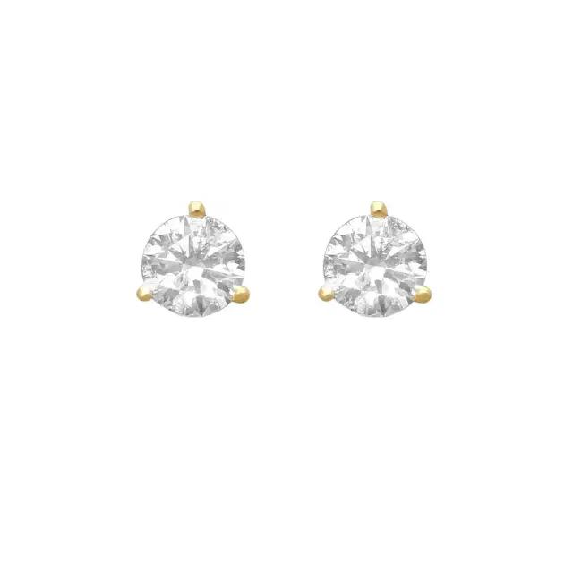 Ina Mar Ina Mar 14K Yellow Gold 1.50 ctw Round Diamond Martini Stud Earrings ST1001D-FY-150F - 14K Yellow Gold / by The Solist