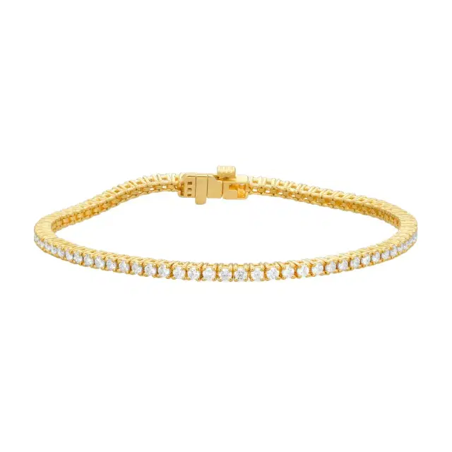 Ina Mar Ina Mar 14K Yellow Gold 2.00 ctw Round Diamond 4-Prong Tennis Bracelet B1088B-FY-200F - 14K Yellow Gold / by The Solist
