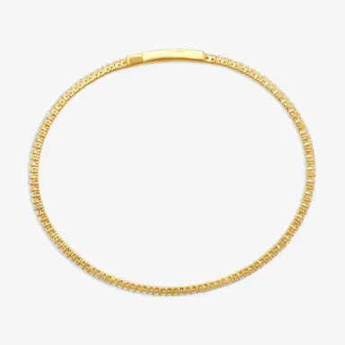 Ina Mar Ina Mar 14K Yellow Gold 1.00 ctw Round Diamond Flex Tennis Bangle Bracelet B1100A-FY-100F - 14K Yellow Gold / by The Solist | Thumbnail 4