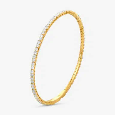 Ina Mar Ina Mar 14K Yellow Gold 2.00 ctw Round Diamond Flex Tennis Bangle Bracelet B1100B-FY-200F - 14K Yellow Gold / by The Solist | Thumbnail 2