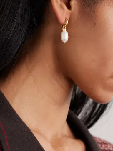 Roxanne Assoulin tone Pearl Earrings | Thumbnail 2